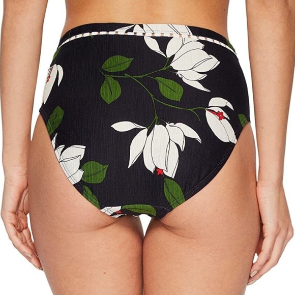 NEW Robin Piccone [ Large ] Elisa High Waist Bikini Bottom in Midnight Blue‎ - Picture 12 of 12